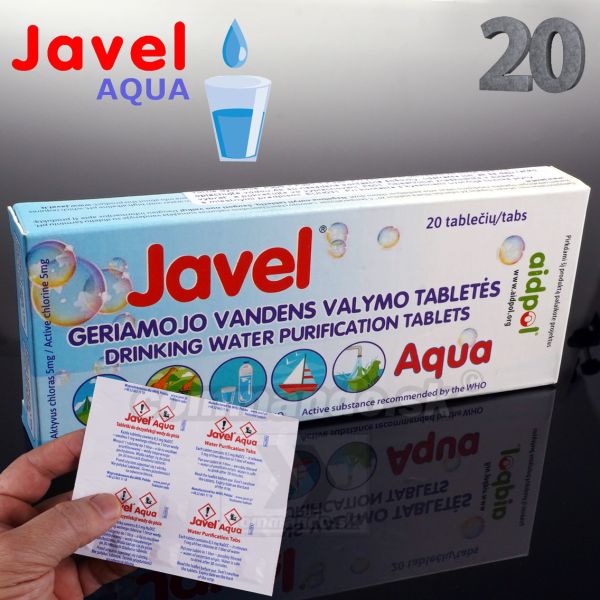 JAVEL® 20 tabl. dezinfekcia vody