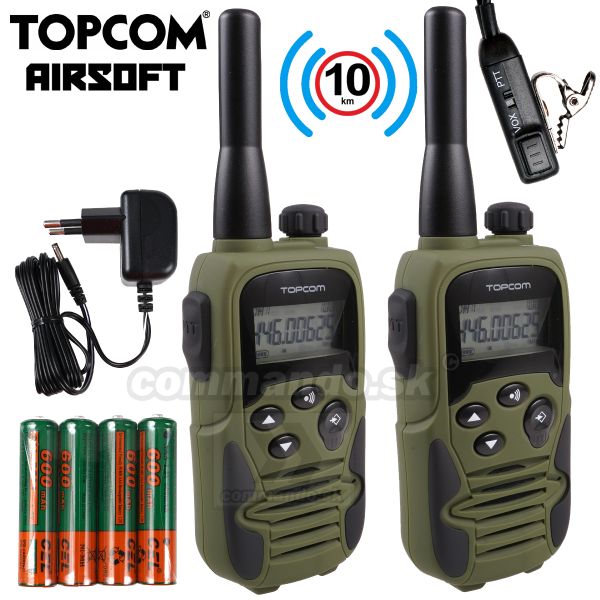 Walkie Talkie sada 2ks vysielačiek Twintalker Airsoft 9500 TopCom