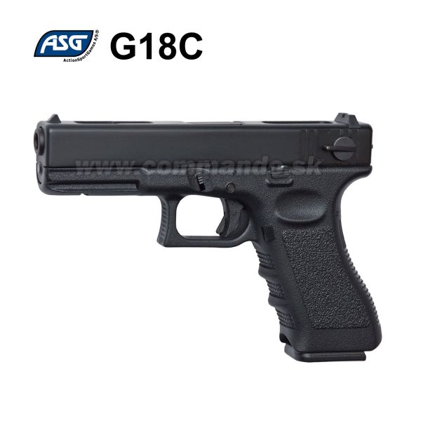 Airsoft Pistol G18C Glock KWA ASG Black GBB 6mm